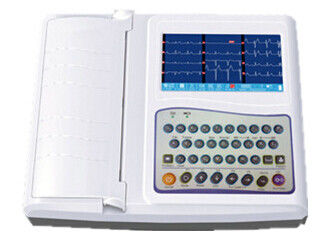 12 de Machine van kanaalecg het Materiaal van het 7 Duimelektrocardiogram met Volledig Toetsenbord